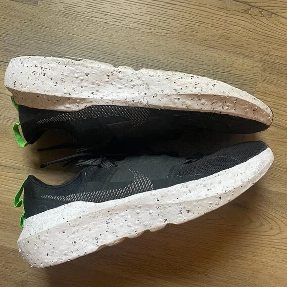 Nike Men's Crater Impact Black White Green DB2477-001 Shoes Sneakers 14 Outdoor - Picture 7 of 9